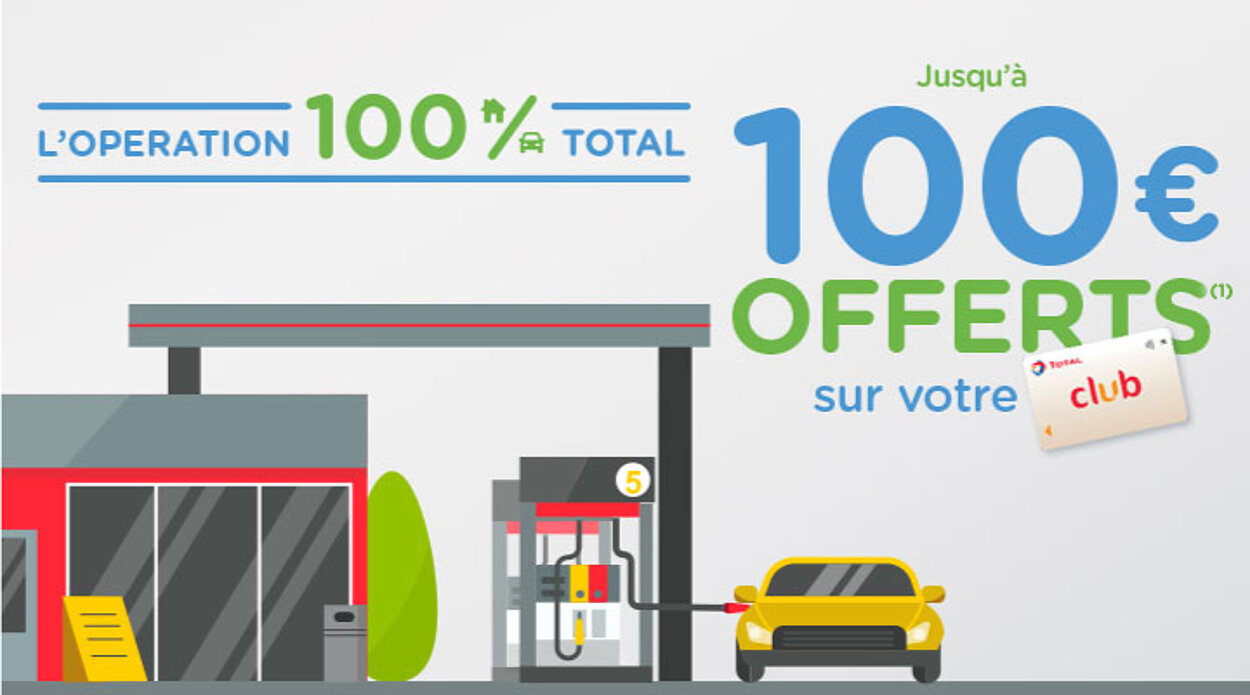 Total Direct Energie / Club Total : Offre 100€