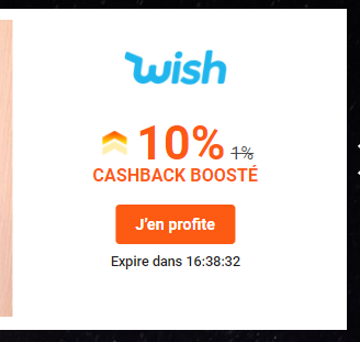 10% de cashback Wish + des codes promo Wish, avec iGraal