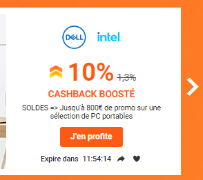Code promo Dell : 10% de cashback Dell avec iGraal + Soldes & codes promo Dell + Bonus iGraal 10€