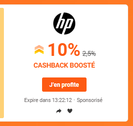 Code promo HP - Hewlett Packard - iGraal - 10 - 2