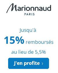 Code promo Marionnaud / eBuyClub 15% de CashBack