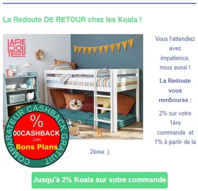 CapitalKoala : CashBack La Redoute