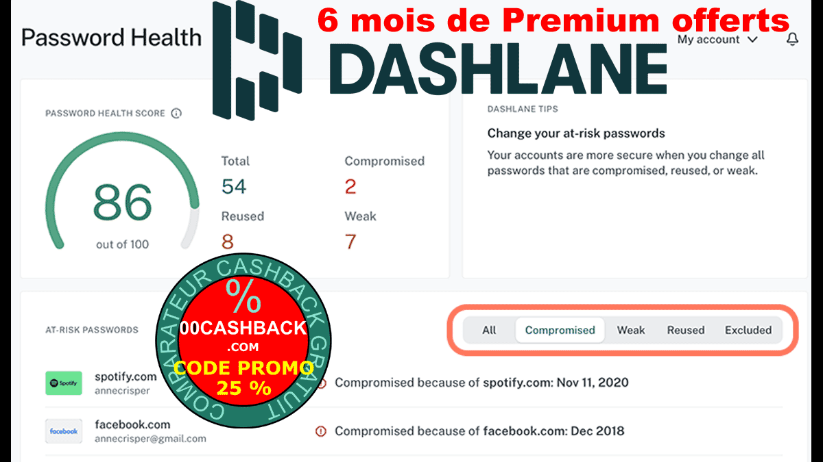 Code Promo Dashlane : Le gestionnaire de mots de passe ultime ?